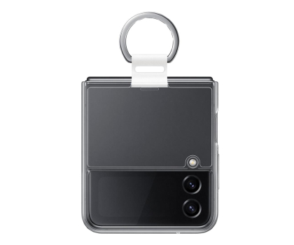 Etui do telefonów SAMSUNG Clear Cover z pierścieniem do Z Flip 4 5G Transparent